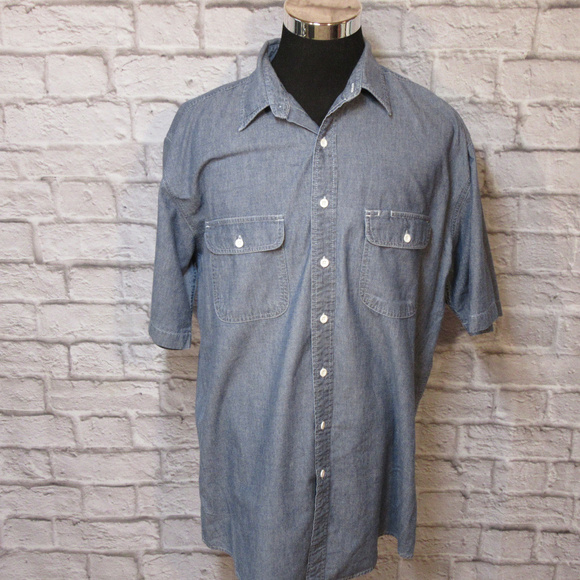 Big Mac Xlxt Blue Denim Shirt M54 Euc 